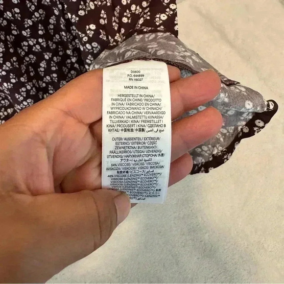 Boden Cut Out Midi Tea DressDark Burgundy, Sweet Daisy Size 10P - Picture 8 of 12